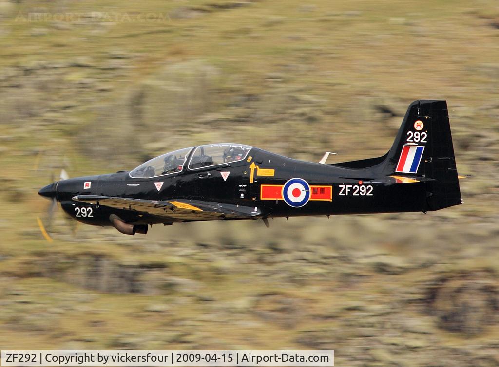 ZF292, 1991 Short S-312 Tucano T1 C/N S092/T63, Royal Air Force Tucano T1 (c/n S92/T63) operated by 207 (R) Squadron. Taken at Dunmail Raise, Cumbria.