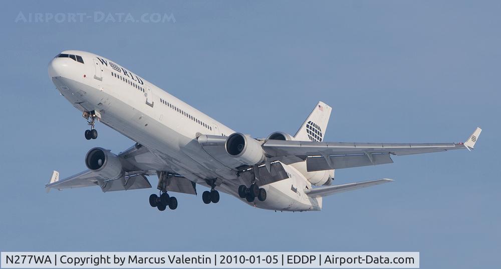 N277WA, 1995 McDonnell Douglas MD-11 C/N 48743, Landing in Leipzig / Germany