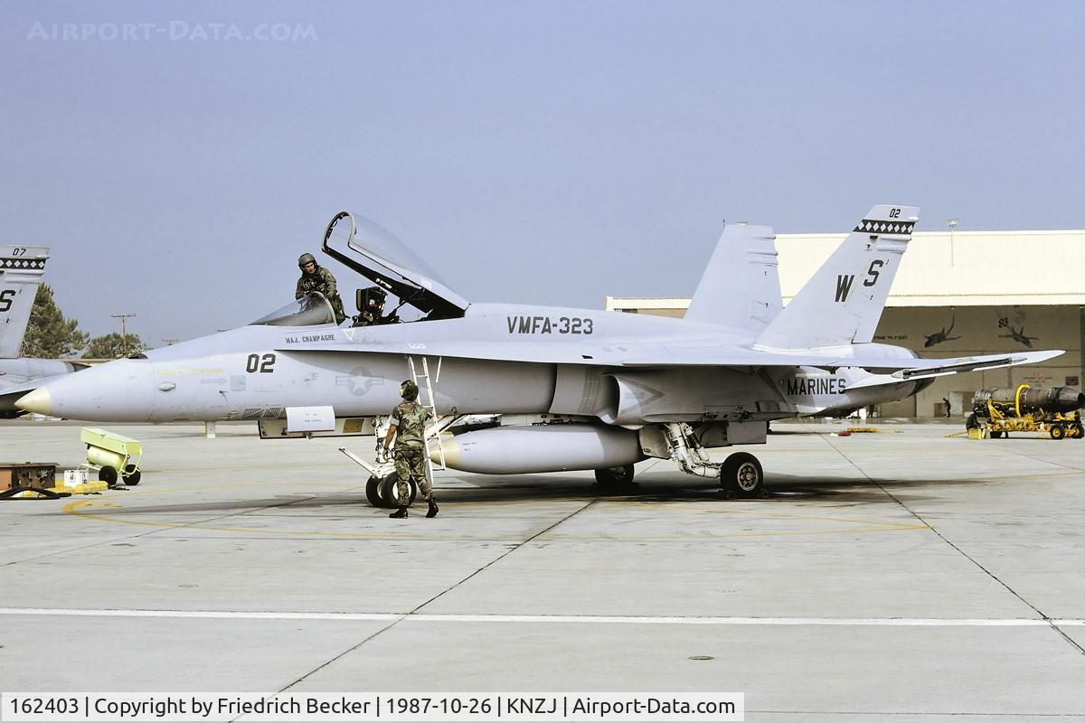 162403, McDonnell Douglas F/A-18A Hornet C/N 0231/A183, VMFA 323 Death Rattlers F/A-18A at MCAS El Toro