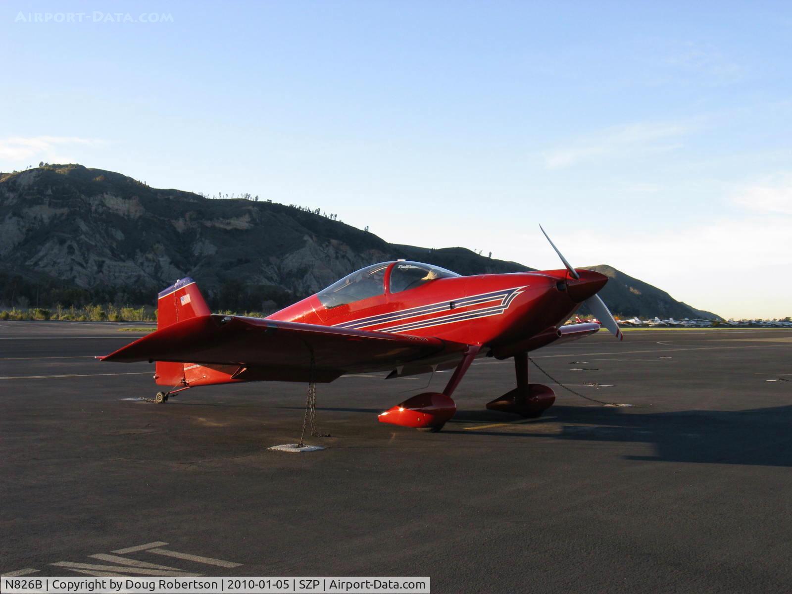 N826B, 1995 Vans RV-6 C/N 22290, 1995 Newhall VAN's RV-6, Lycoming O-320 160 Hp