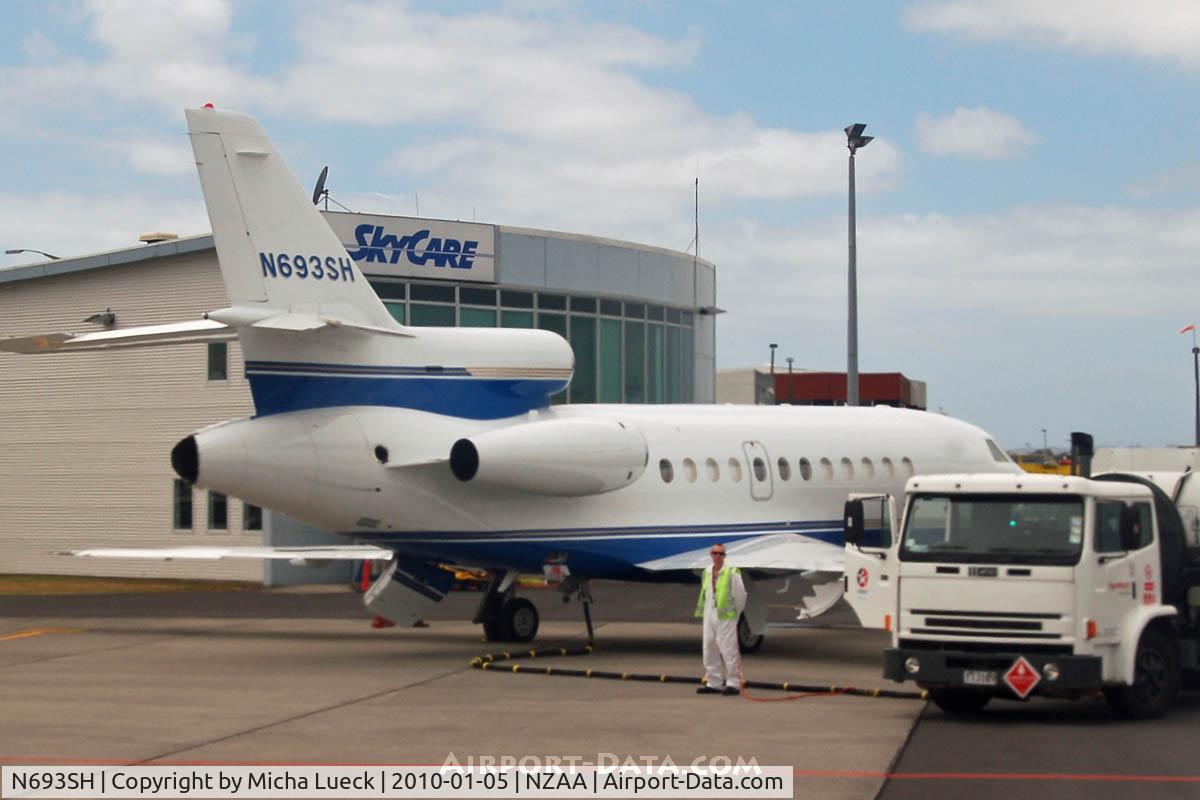 N693SH, 1988 Dassault-Breguet Falcon (Mystere) 900 C/N 43, At Auckland