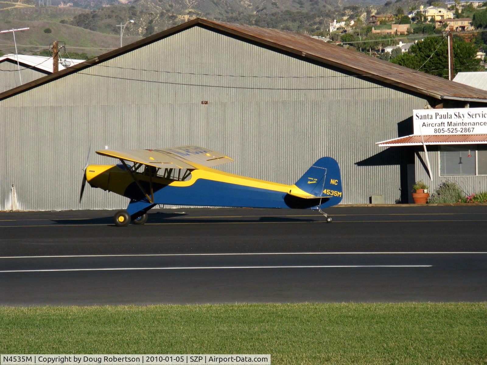 N4535M, 1947 Piper PA-11 Cub Special C/N 11-39, 1947 Piper PA-11-65 CUB SPECIAL, Continental A&C65 65 Hp, taxi