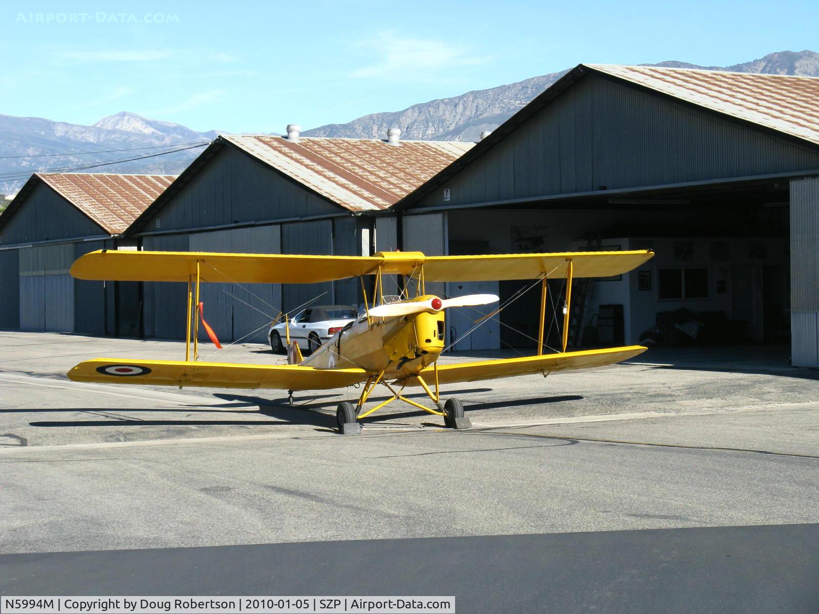 N5994M, 1942 De Havilland Canada DH-82C Tiger Moth C/N DHC1297, 1942 DeHavilland DH-82C TIGER MOTH, originally constructed in Canada as a cold weather version 82C, subsequently converted to an open cockpit version 82A, DH Gipsy Major 1C 142 Hp