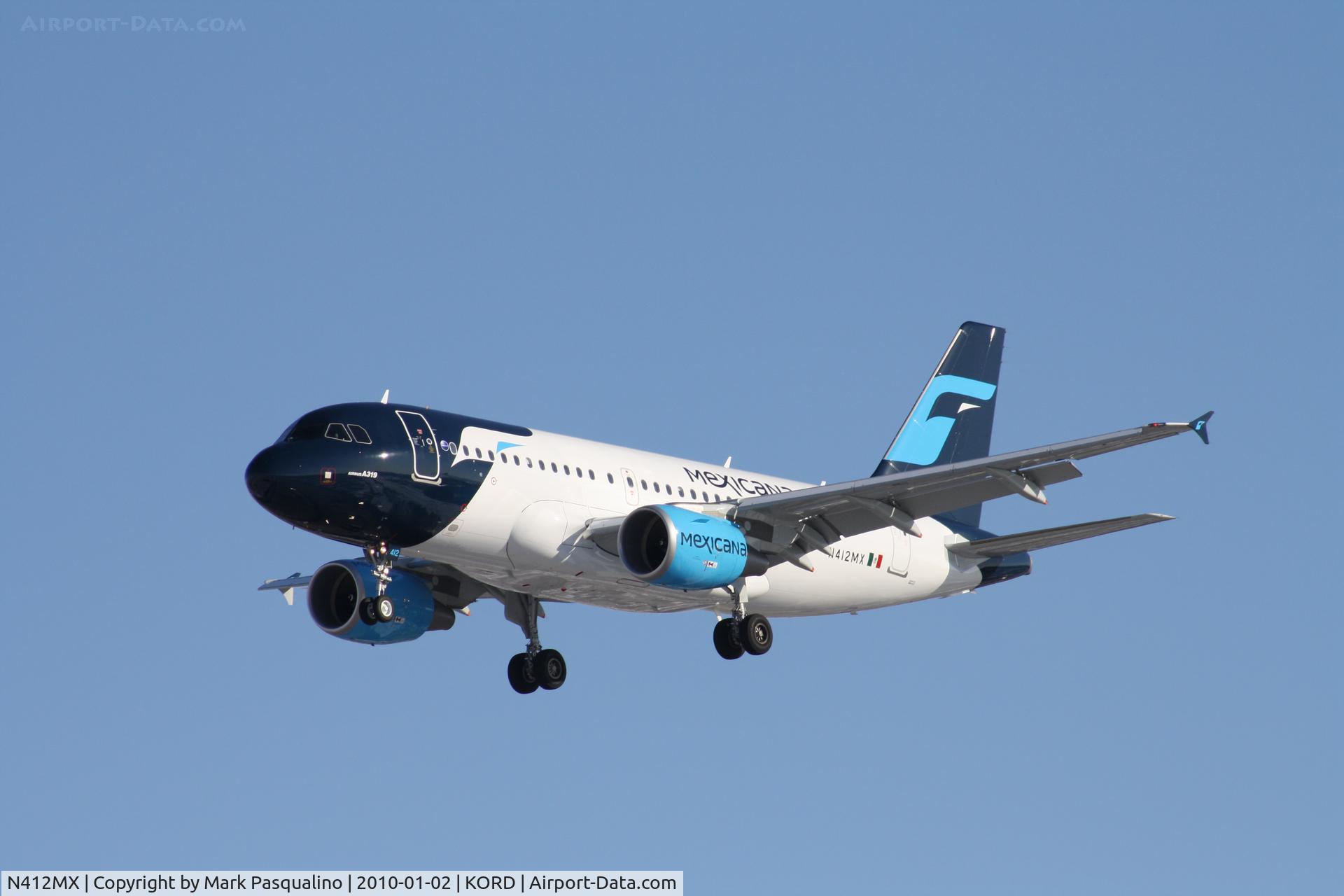 N412MX, 2009 Airbus A319-112 C/N 4127, Airbus A319