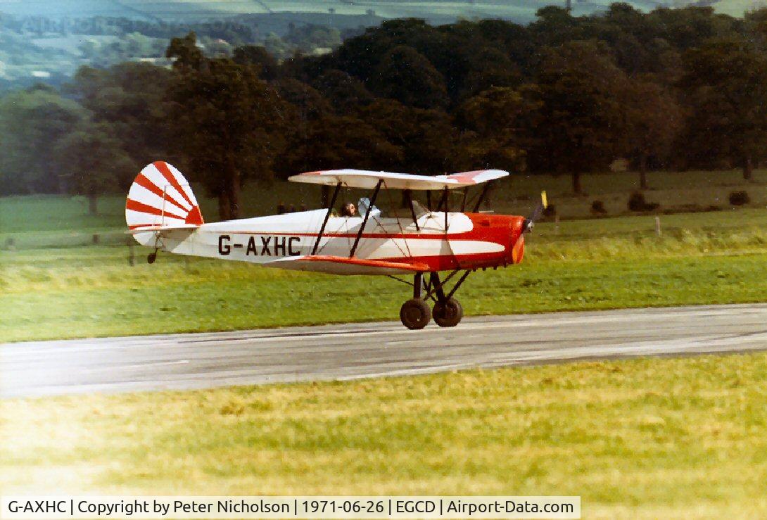 G-AXHC, 1946 Nord Stampe SV-4C C/N 293, Stampe SV-4C on display at the 1971 Woodford Airshow.