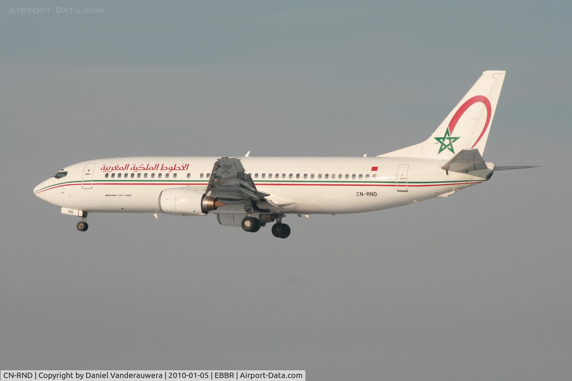 CN-RND, 1994 Boeing 737-4B6 C/N 26530/2588, Arrival of flight AT682 to RWY 25L