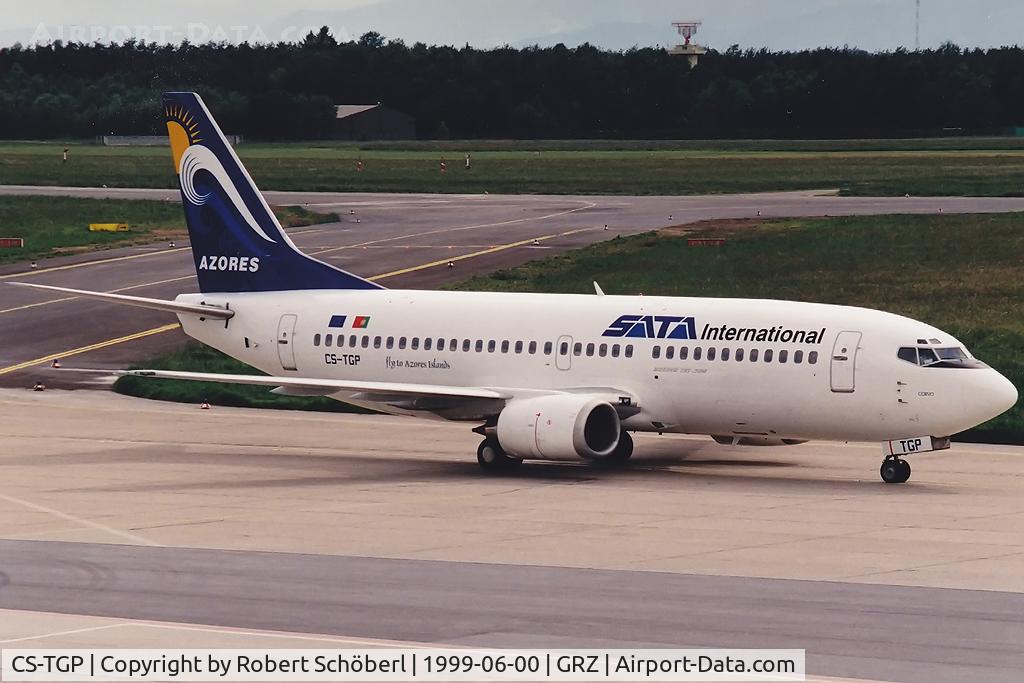 CS-TGP, 1988 Boeing 737-3Q8(QC) C/N 24131, Flight to GRZ/LOWG