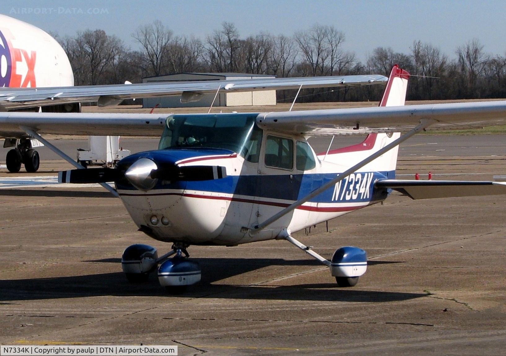 N7334K, 1976 Cessna R172K Hawk XP C/N R1722058, At Downtown Shreveport.
