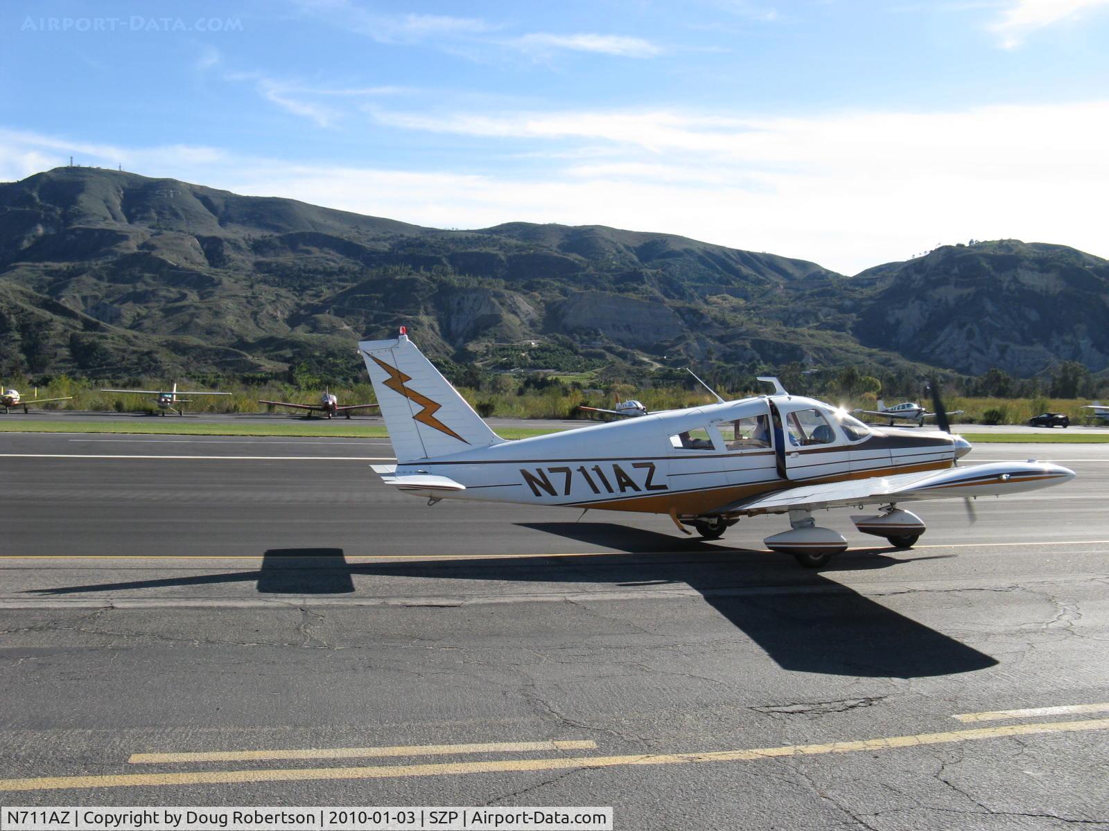 N711AZ, 1970 Piper PA-28-235 Cherokee C/N 28-11361, 1970 Piper PA-28-235 CHEROKEE, Lycoming O-540-B4B5 235 hp, taxi