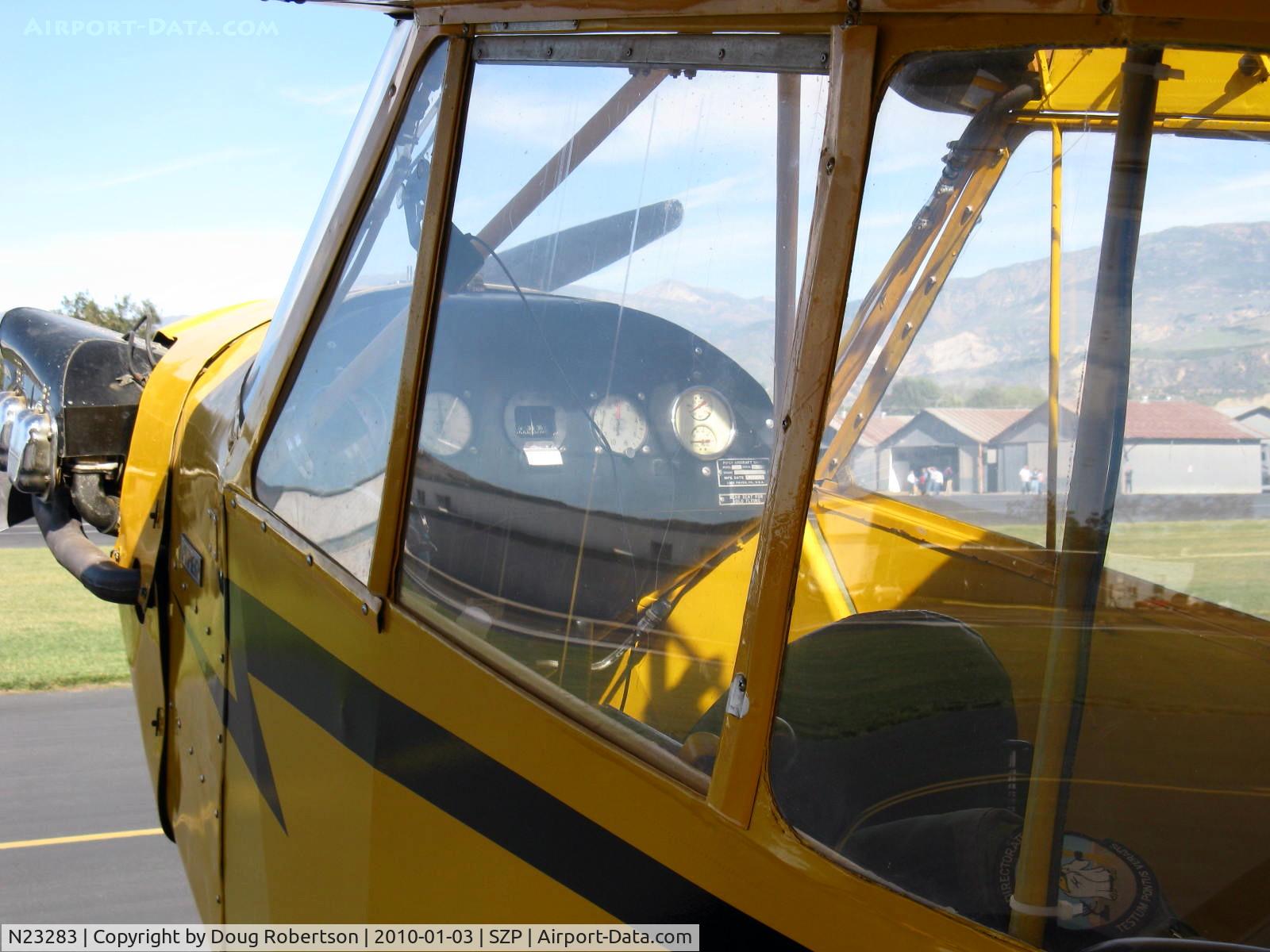 N23283, 1939 Piper J3C-65 Cub Cub C/N 3038, 1939 Piper J3C-65 CUB, Continental A&C65 65 Hp, panel