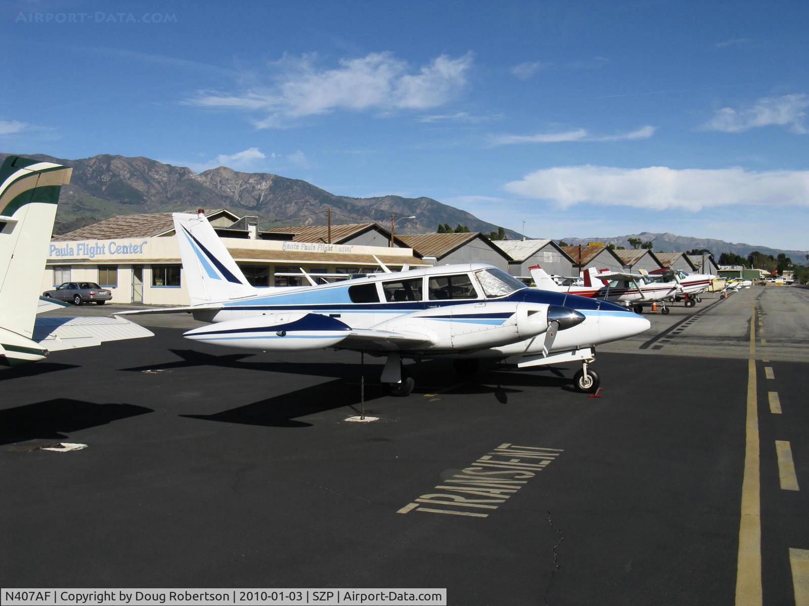 N407AF, 1966 Piper PA-30 Twin Comanche Twin Comanche C/N 30-1285, 1960 Piper PA-30 TWIN COMANCHE, two Lycoming IO-320s, 160 Hp each, tip tanks