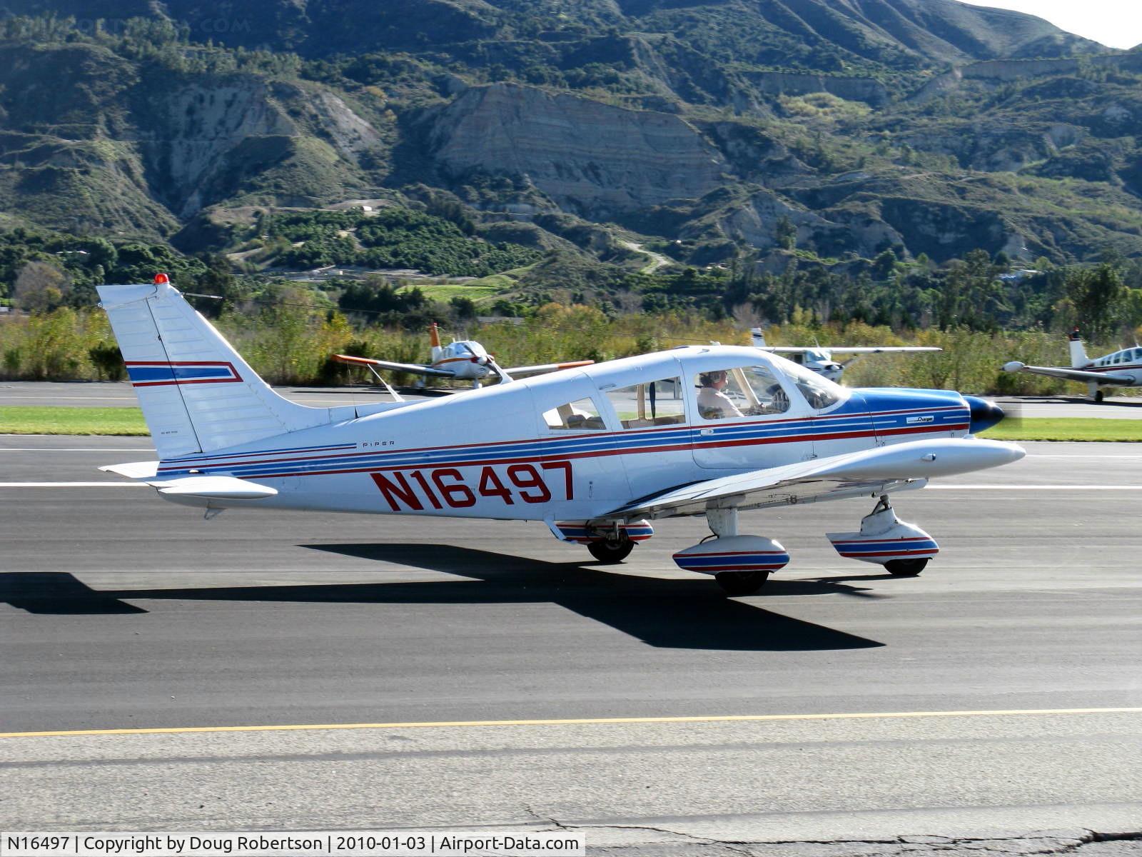 N16497, 1973 Piper PA-28-235 Cherokee Charger C/N 28-7310101, 1973 Piper PA-28-235 CHEROKEE CHARGER, Lycoming O-540-B4B5 235 Hp, taxi to Rwy 04