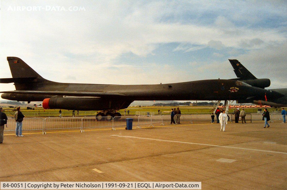 84-0051, 1984 Rockwell B-1B Lancer C/N 11, Another view of 