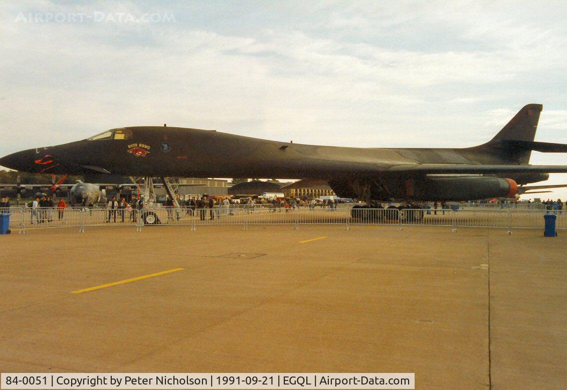 84-0051, 1984 Rockwell B-1B Lancer C/N 11, B-1B Lancer 