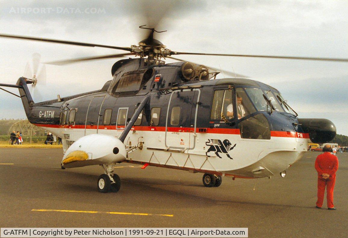 G-ATFM, 1965 Sikorsky S-61N C/N 61270, Pleasure flights at the 1991 Leuchars Airshow were provided by this British International Helicopters S-61N.