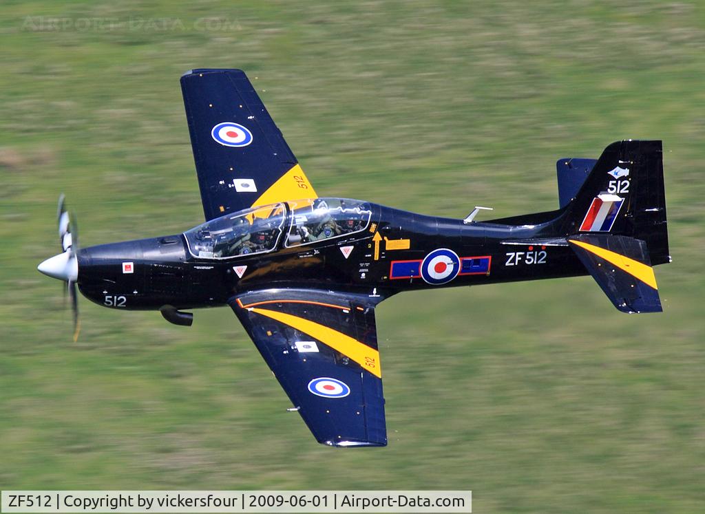 ZF512, 1992 Short S-312 Tucano T1 C/N S156/T127, Royal Air Force Tucano T1 (c/n T127) operated by 72 (R) Squadron. Taken in the M6 Pass, Cumbria.
