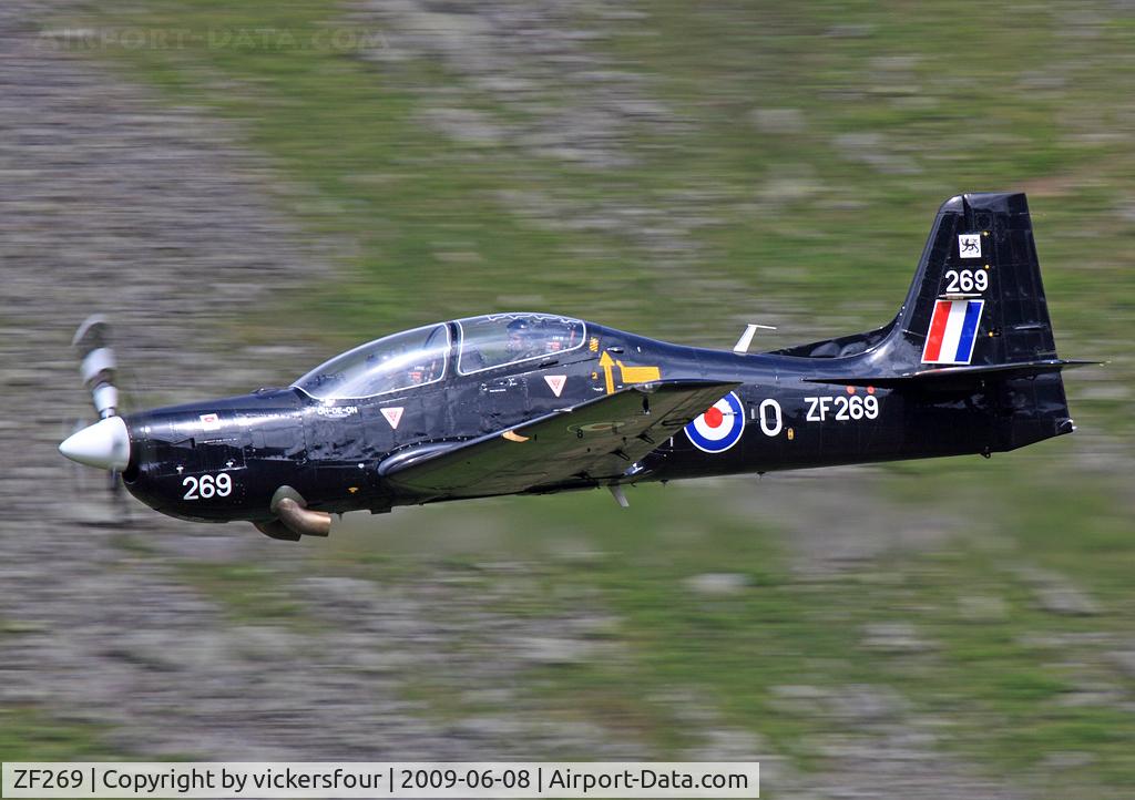 ZF269, 1991 Short S-312 Tucano T1 C/N S070/T53, Royal Air Force Tucano T1 (c/n S70/T53). Operated by 76 (R) Squadron coded 'MP-O' with name 'OH-DE-OH'. Taken at Dunmail Raise, Cumbria.