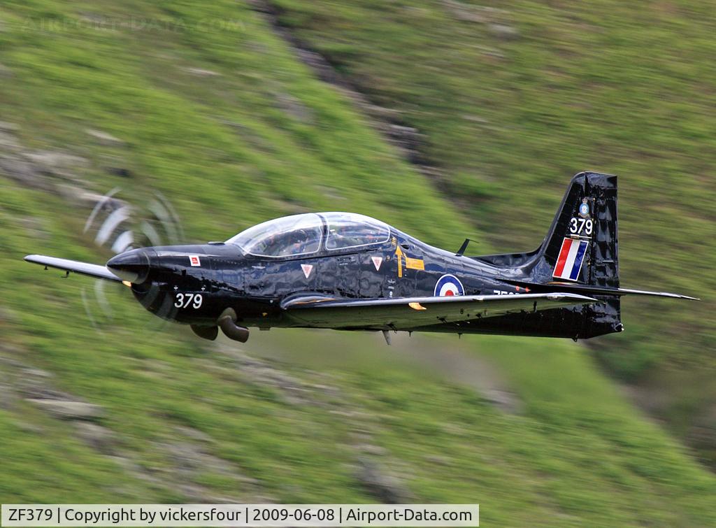 ZF379, 1992 Short S-312 Tucano T1 C/N S122/T93, Royal Air Force Tucano T1 (c/n S122/T93). Operated by 1 FTS. Taken at Dunmail Raise, Cumbria.