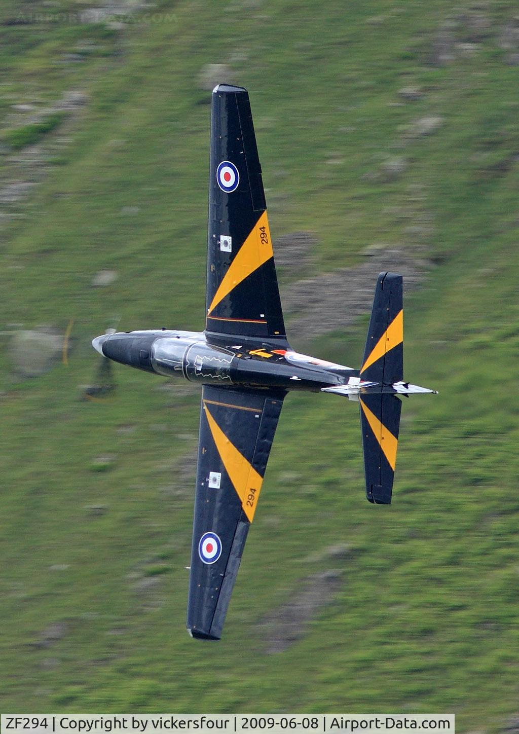 ZF294, 1991 Short S-312 Tucano T1 C/N S094/T65, Royal Air Force. Operated by 207 (R) Squadron. Taken at Dunmail Raise, Cumbria.