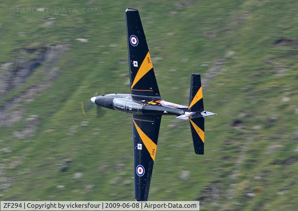 ZF294, 1991 Short S-312 Tucano T1 C/N S094/T65, Royal Air Force. Operated by 207 (R) Squadron. Taken at Dunmail Raise, Cumbria.