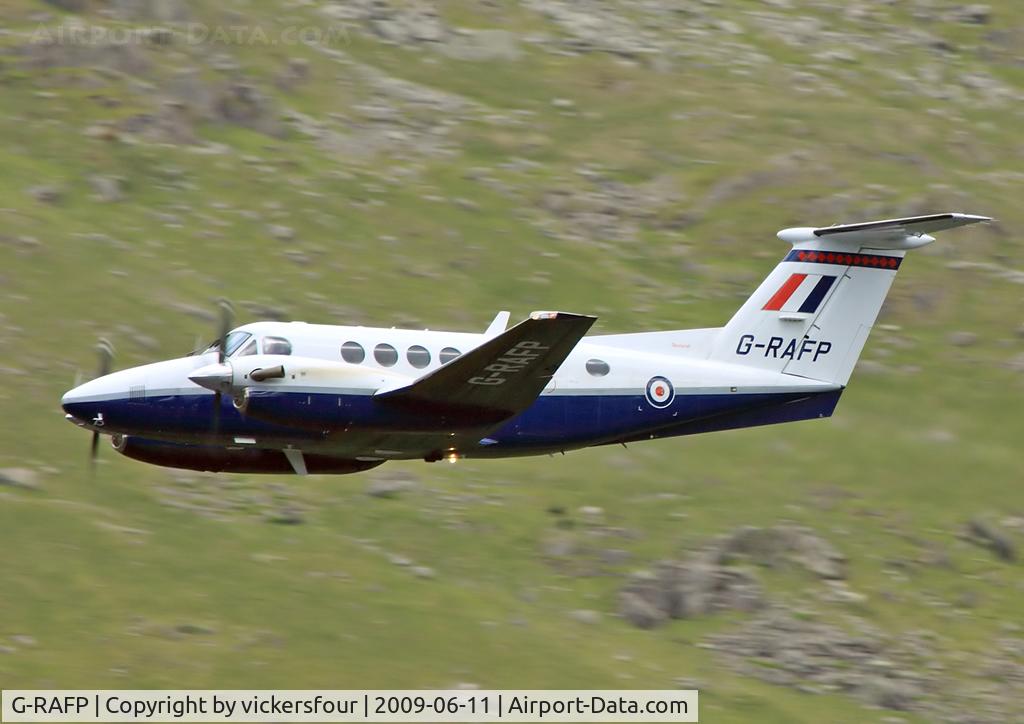 G-RAFP, 2003 Raytheon B200 King Air C/N BB-1837, Royal Air Force. Operated by 45 (R) Squadron. Taken at Thirlmere, Cumbria.
