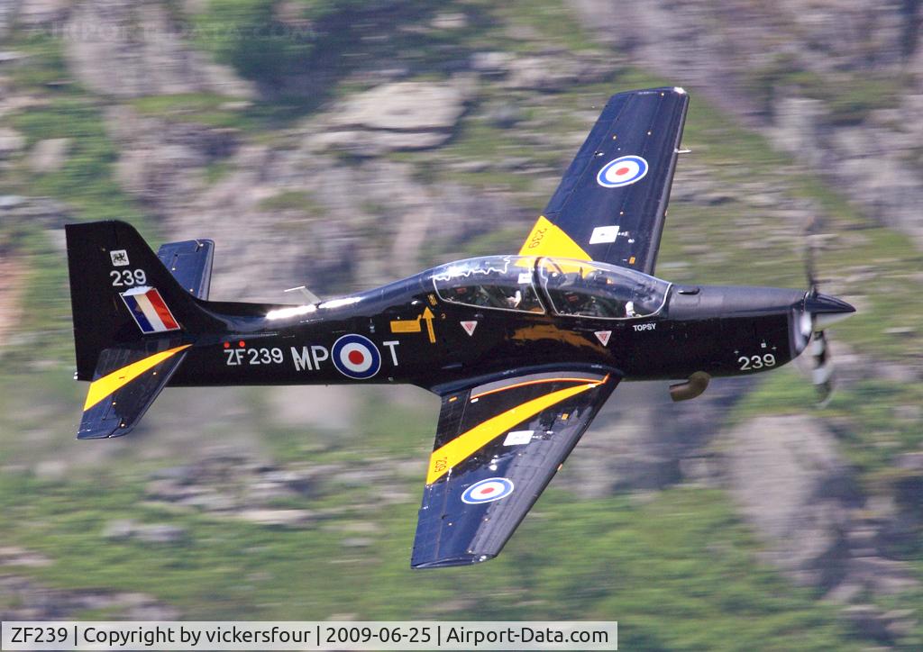 ZF239, 1990 Short S-312 Tucano T1 C/N S041/T39, Royal Air Force. Operated by 76 (R) Squadron coded 'MP-T' and named 'Topsy'. Taken in Kirkstone Pass, Cumbria.