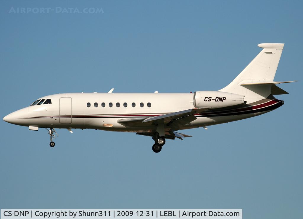 CS-DNP, 2000 Dassault Falcon 2000 C/N 109, Landing rwy 25R
