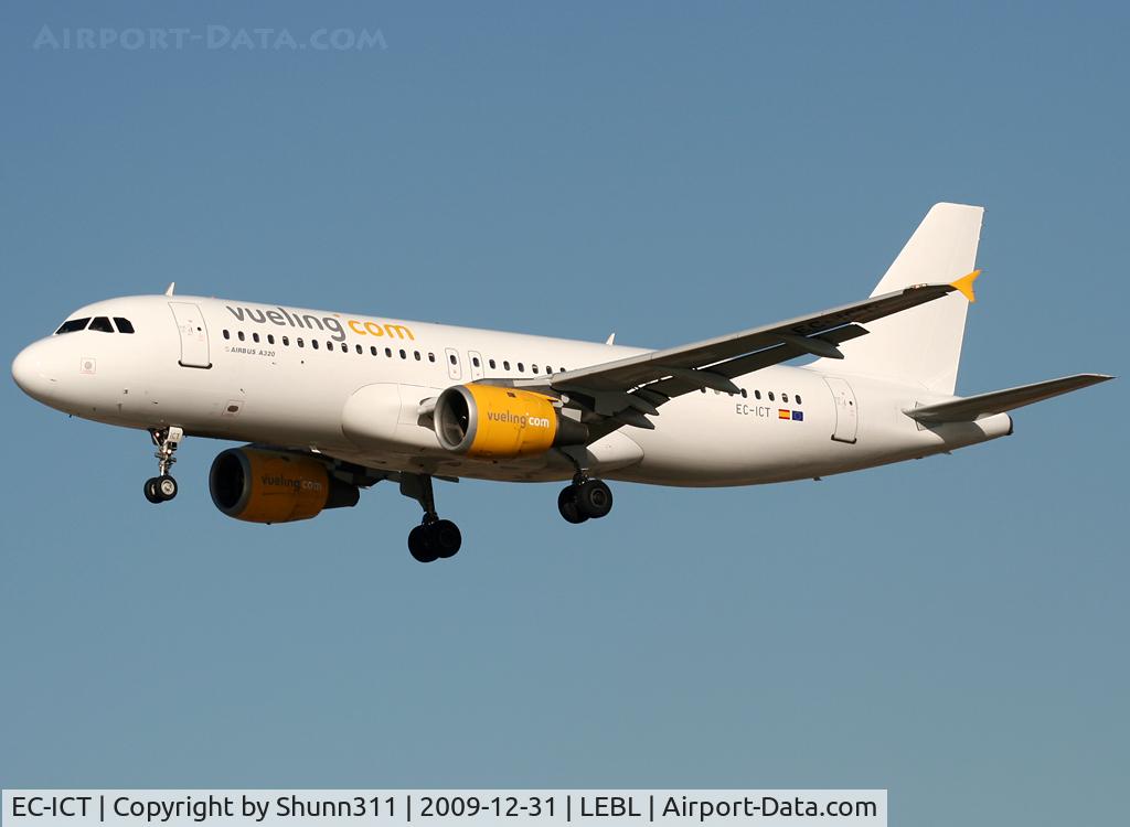 EC-ICT, 1991 Airbus A320-211 C/N 264, Landing rwy 25R
