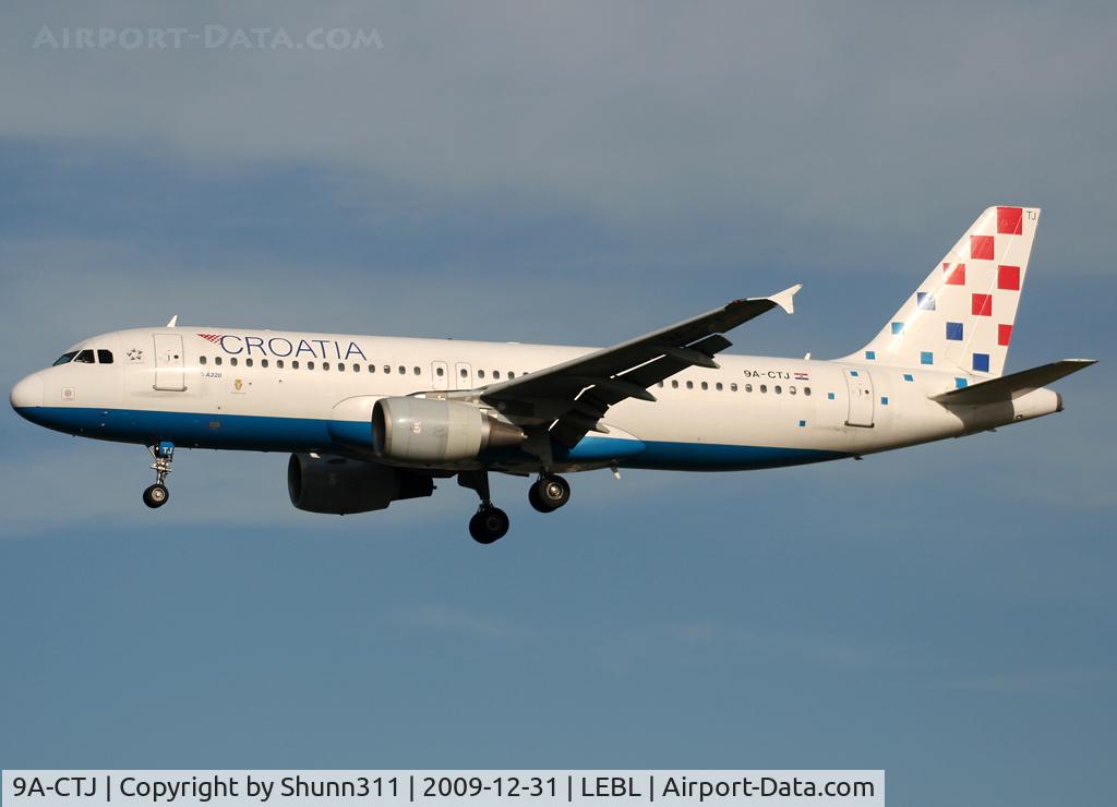 9A-CTJ, 1999 Airbus A320-214 C/N 1009, Landing rwy 25R