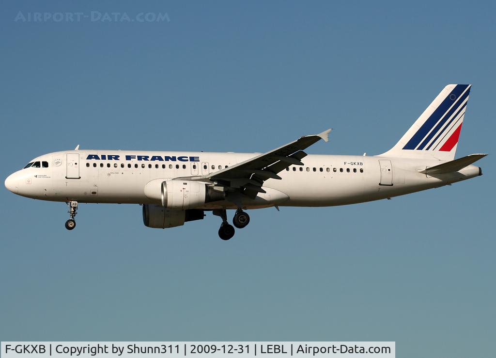 F-GKXB, 1991 Airbus A320-212 C/N 0235, Landing rwy 25R