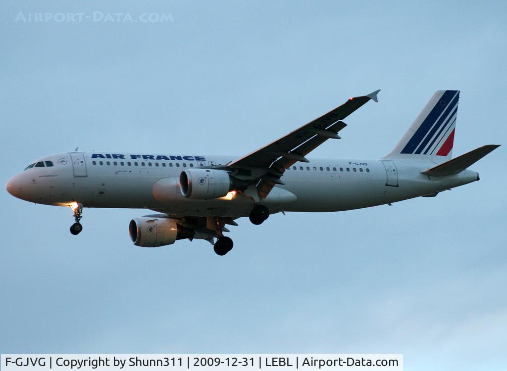 F-GJVG, 1991 Airbus A320-211 C/N 0270, Landing rwy 25R