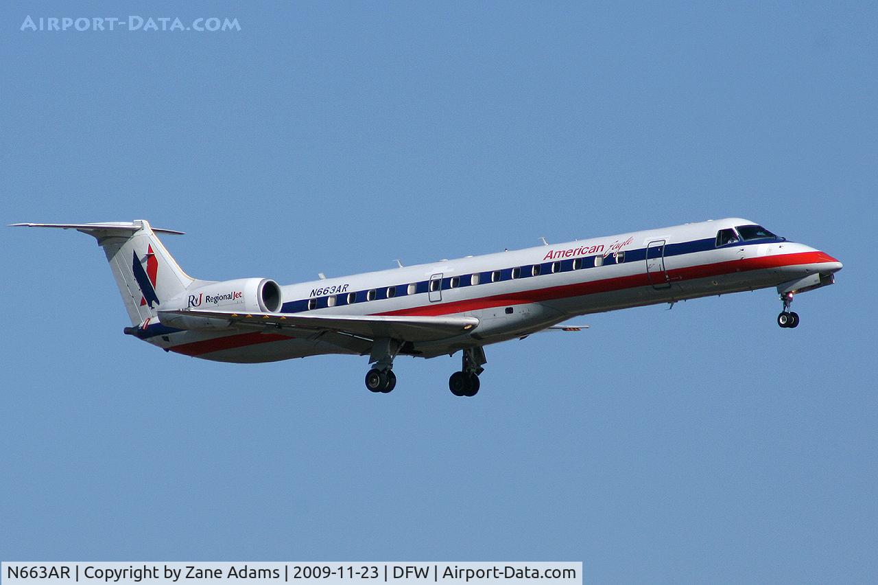 N663AR, 2004 Embraer ERJ-145LR (EMB-145LR) C/N 145778, American Eagle at DFW