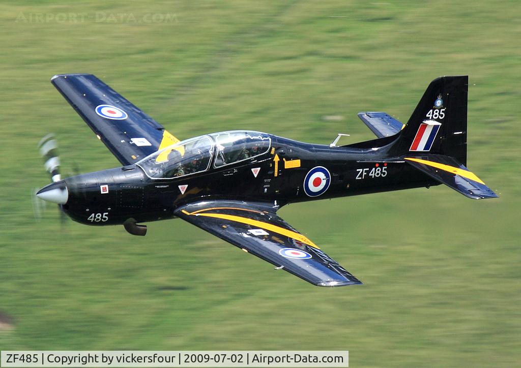 ZF485, 1992 Short S-312 Tucano T1 C/N S146/T117, Royal Air Force Tucano T1 (c/n S146/T117). Operated by 45 1 FTS. Taken in the M6 Pass, Cumbria.