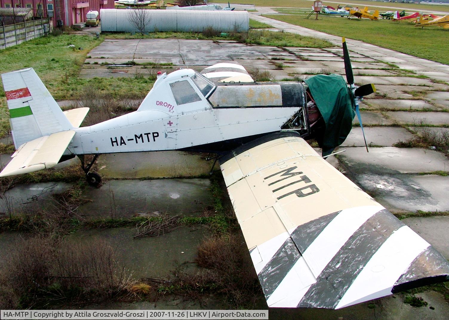 HA-MTP, 1981 PZL-Mielec M-18 Dromader C/N 1Z007-20, Hungary-Kaposújlak airport.