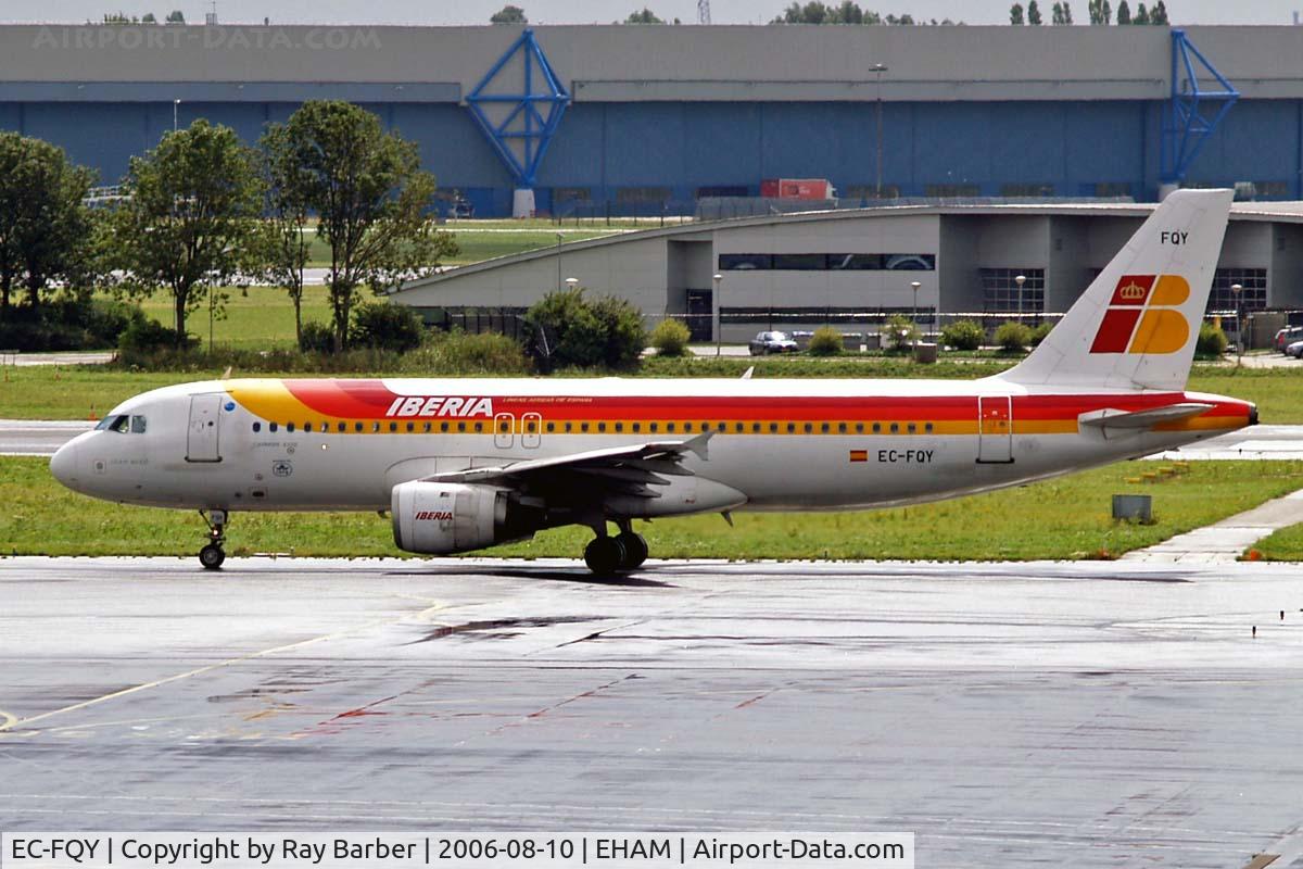 EC-FQY, 1992 Airbus A320-211 C/N 356, Airbus A320-211 [0356] (Iberia) Schiphol~PH 10/08/2006. Seen taxiing out for departure.