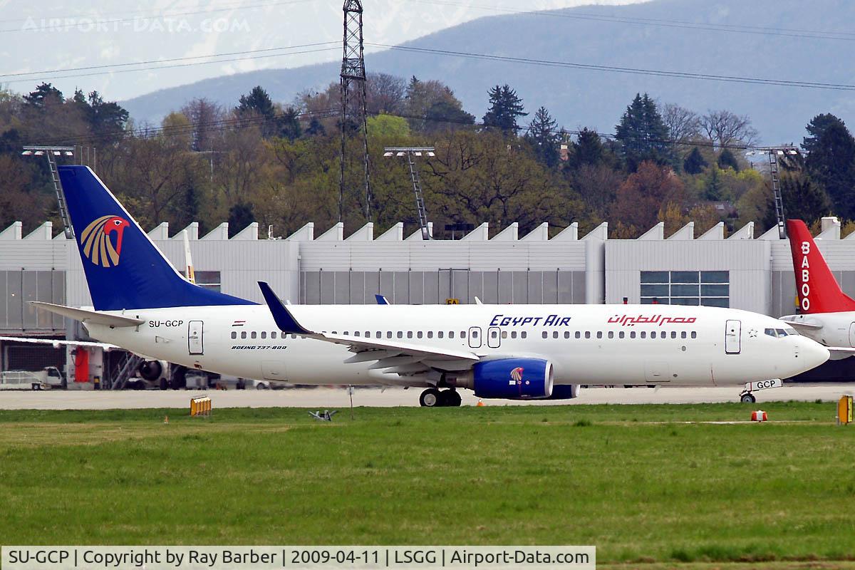 SU-GCP, 2007 Boeing 737-866 C/N 35560, Boeing 737-866 [35560] (Egypt Air) Geneva~HB 11/04/2009. Seen taxiing for departure at Geneva.