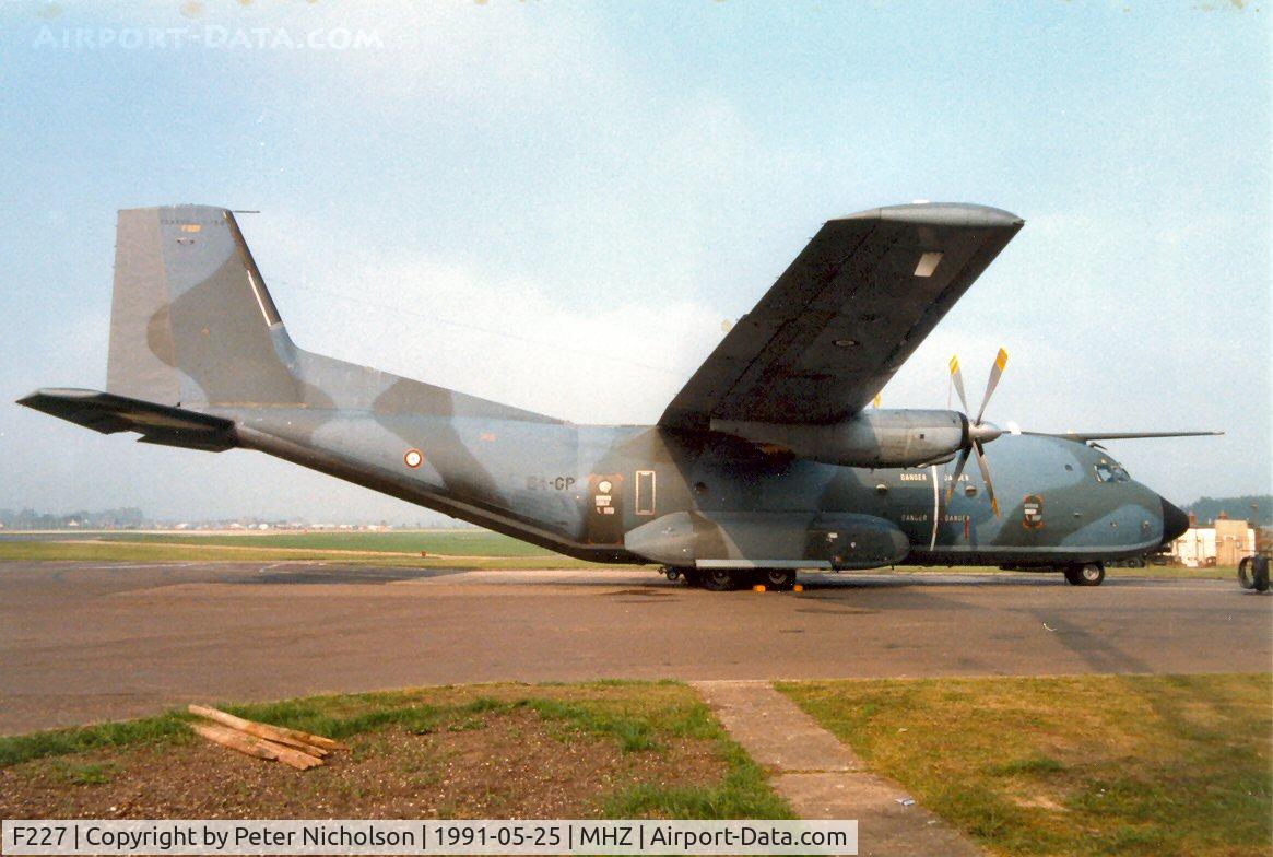 F227, Transall C-160NG C/N 230, C.160NG Transall of ET-64 on display at the 1991 RAF Mildenhall Air Fete.
