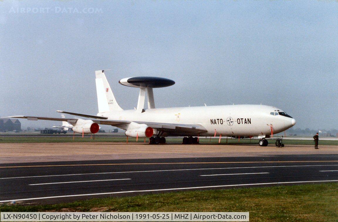 LX-N90450, 1979 Boeing E-3A Sentry C/N 22845, NATO Airborne Early Warning Force's Sentry on display at the 1991 RAF Mildenhall Air Fete.