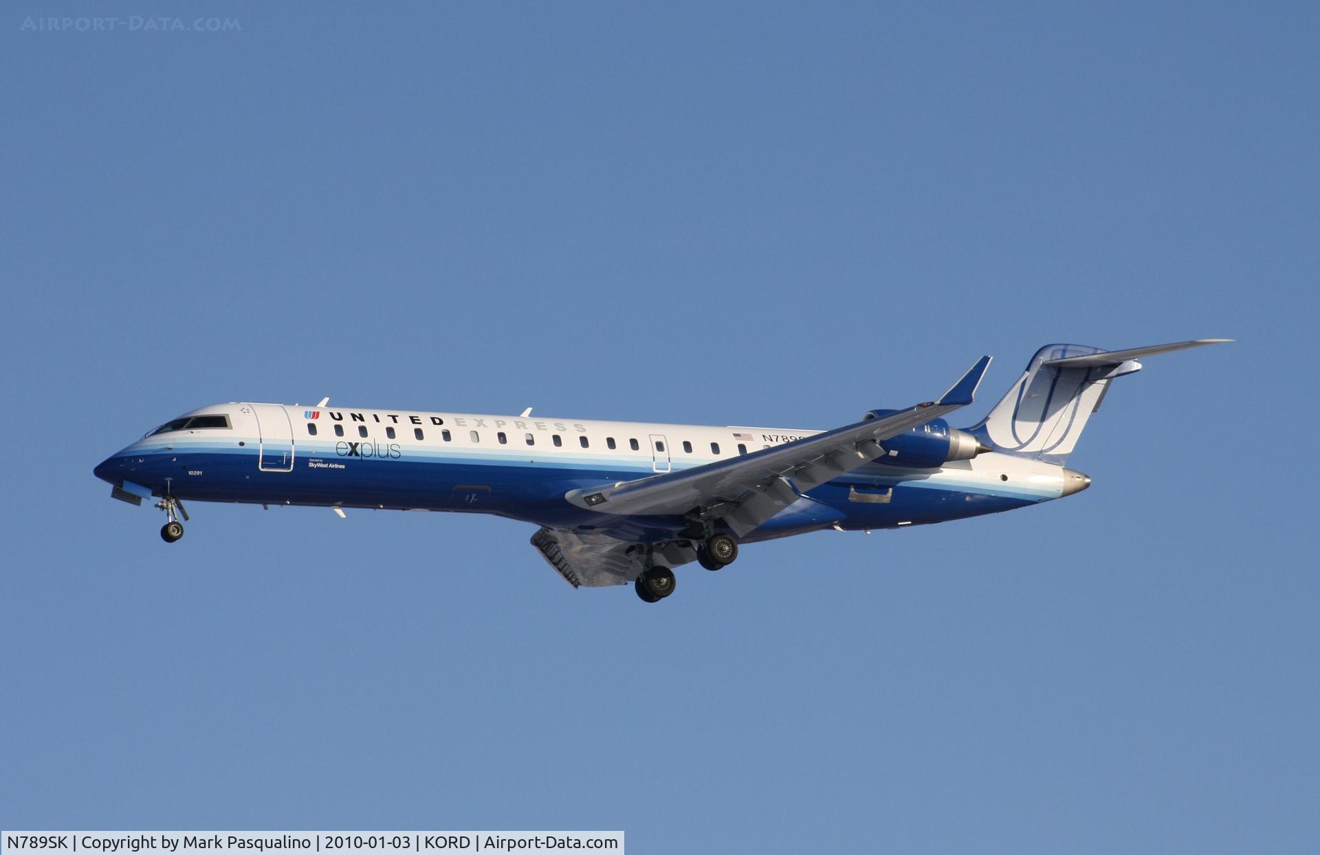 N789SK, 2009 Bombardier CRJ-700 (CL-600-2C10) Regional Jet C/N 10291, CL-600-2C10