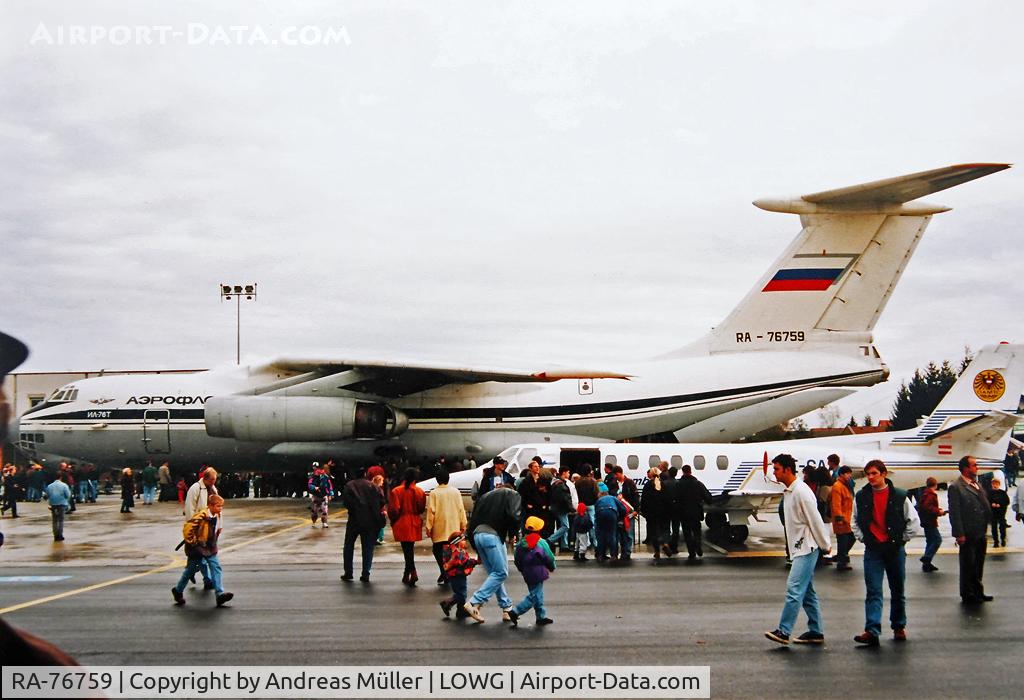 RA-76759, 1979 Ilyushin Il-76T C/N 093418543, Airshow Graz.