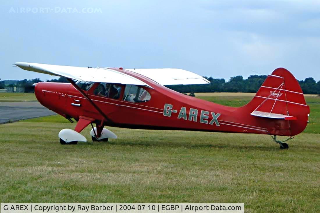 G-AREX, 1948 Aeronca 15AC Sedan C/N 15AC-61, Seen at the PFA Fly in 2004 Kemble UK.