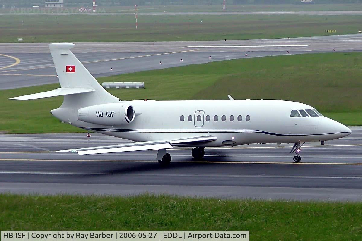 HB-ISF, 1996 Dassault Falcon 2000 C/N 026, Dassault Falcon 2000 [26] Dusseldorf~D 27/05/2006. Seen here taxiing out for departure at Dusseldorf.