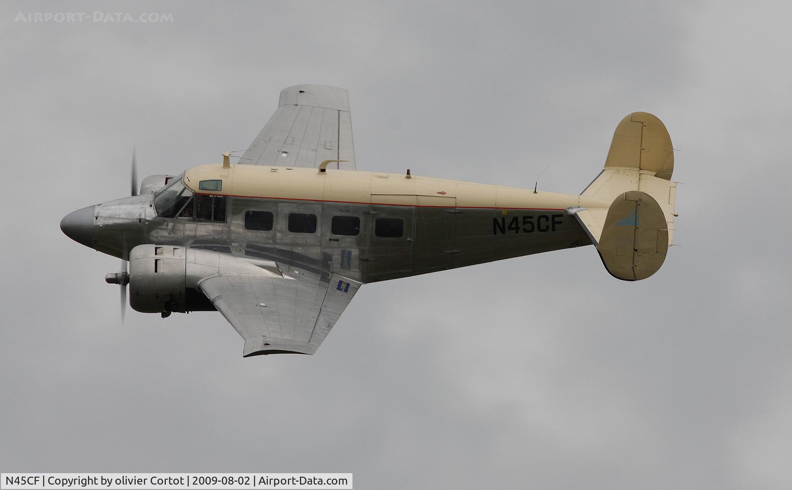 N45CF, 1959 Beech G18S C/N BA-466, mulhouse 2009 airshow