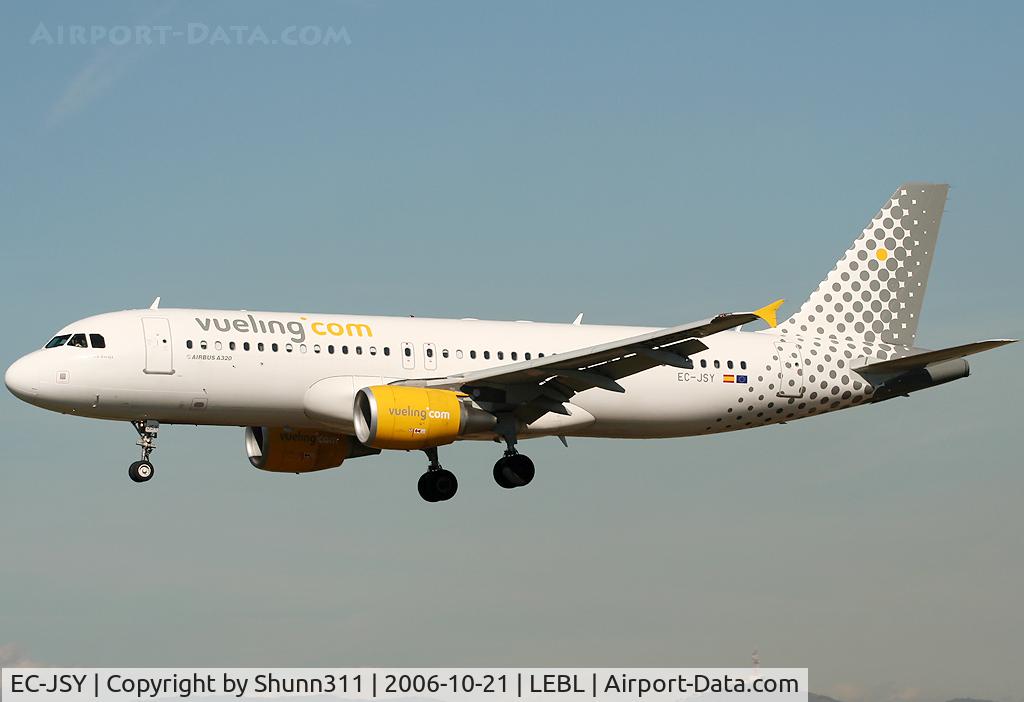 EC-JSY, 2006 Airbus A320-214 C/N 2785, Landing rwy 25R