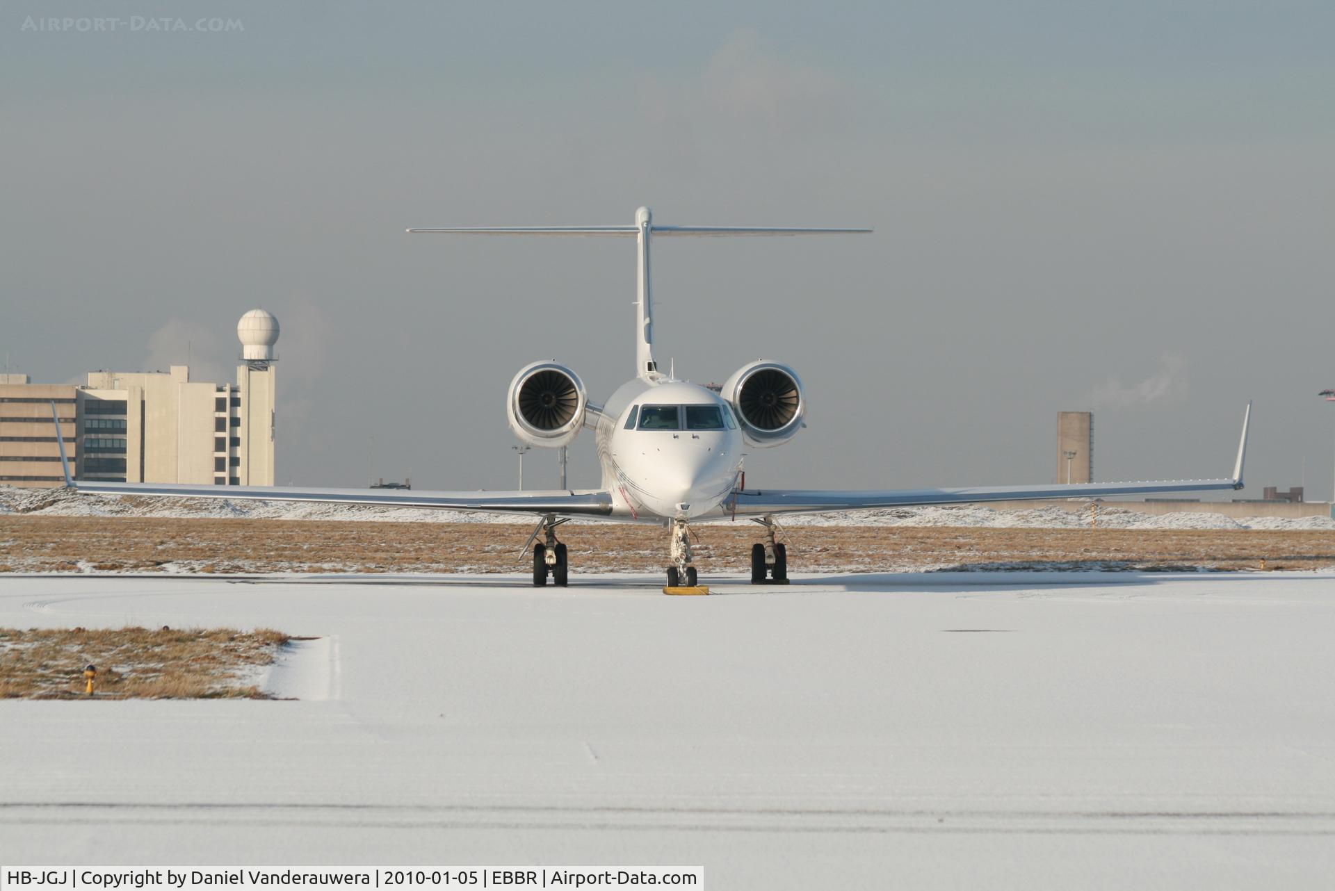 HB-JGJ, 2008 Gulfstream Aerospace GIV-X (G450) C/N 4122, Parked on G.A. apron