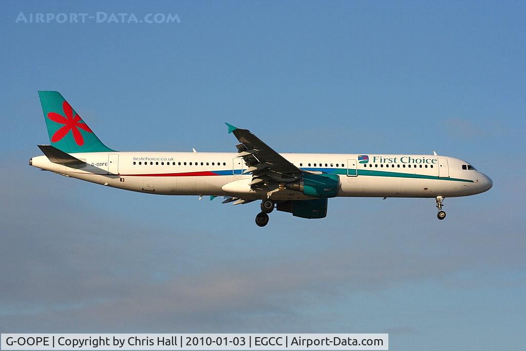 G-OOPE, 1998 Airbus A321-211 C/N 852, First Choice, Airbus A321-211