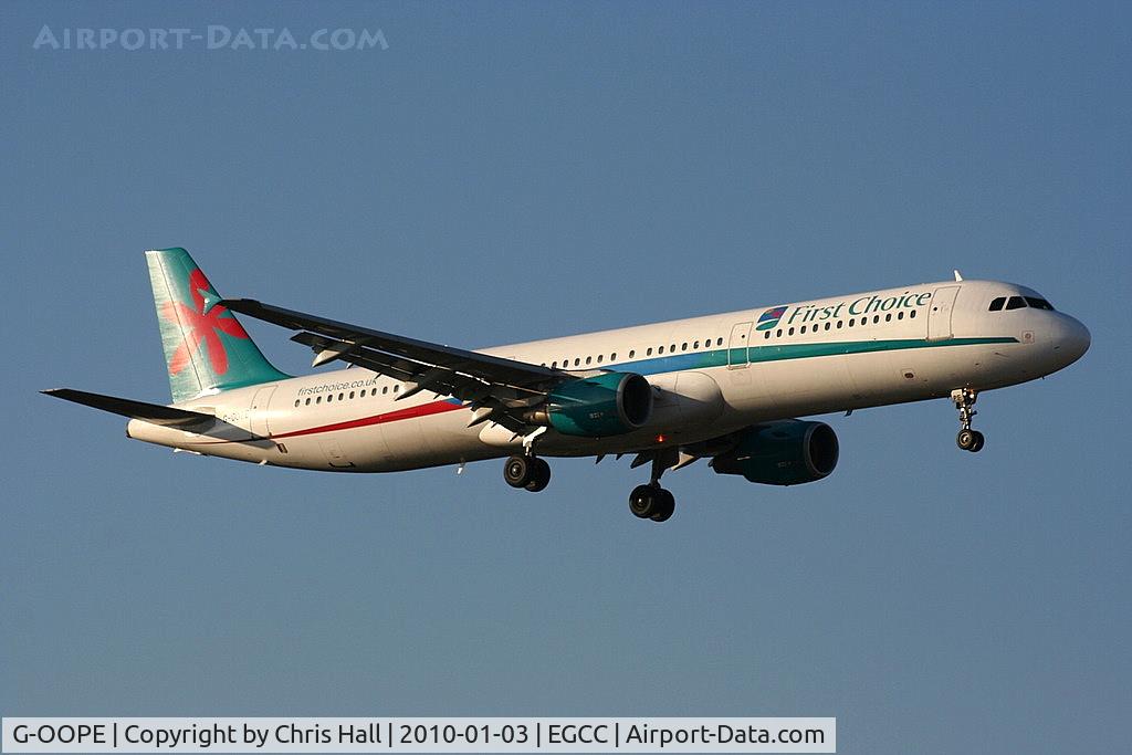G-OOPE, 1998 Airbus A321-211 C/N 852, First Choice, Airbus A321-211