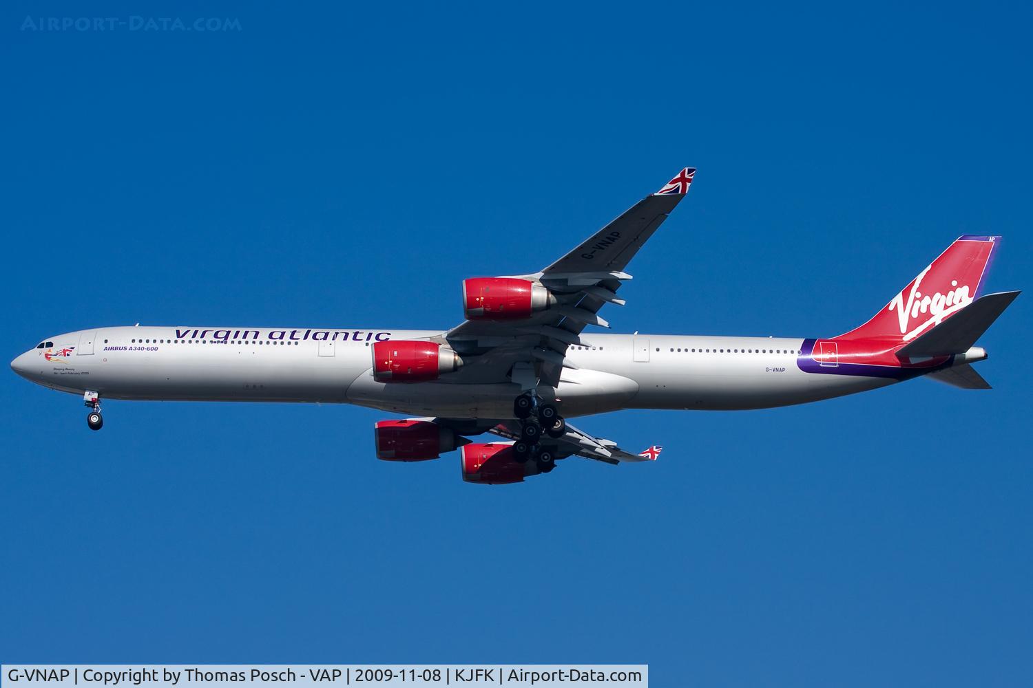 G-VNAP, 2005 Airbus A340-642 C/N 622, Virgin Atlantic