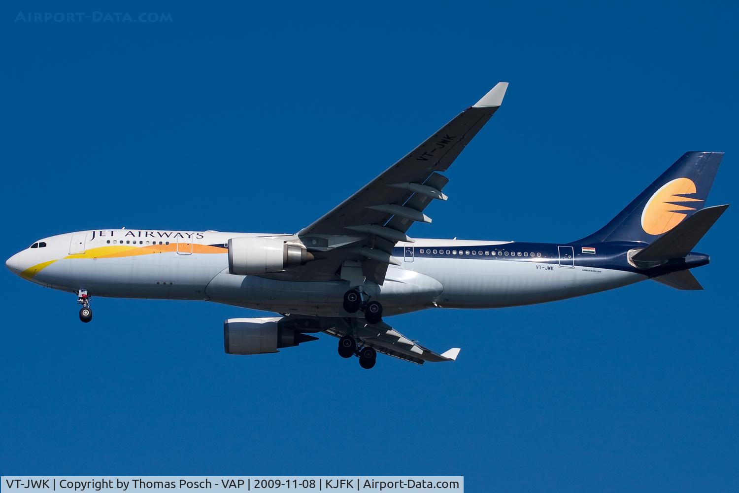 VT-JWK, 2007 Airbus A330-203 C/N 888, Jet Airways