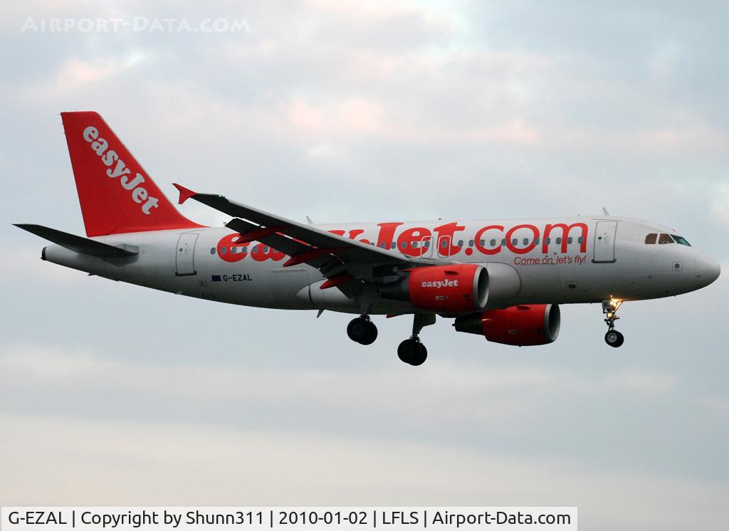 G-EZAL, 2006 Airbus A319-111 C/N 2754, Landing rwy 09